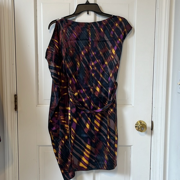 Karen Millen Multicolor Silk Dress or Long Shirt. Size US 4 - Picture 3 of 3